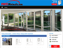 Tablet Screenshot of pintuminimalis.com